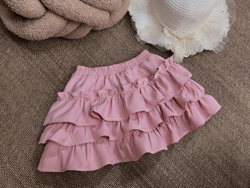  Chân Váy Lẻ 3 Tầng 2 Màu Viền Bèo 76G Dành Cho Bé Gái 