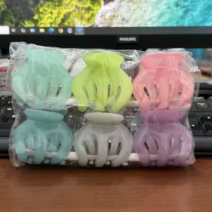 [PAKET 6 PCS] Jedai 5CM Isi 6 Pcs Jedai Glitter Jedai Besar Jepit Rambut Badai Large Jepit Jedai 5CM Besar Korean Clips Aksesoris