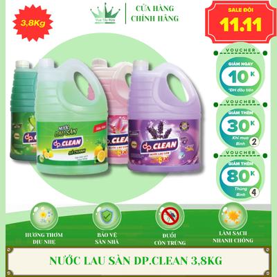 Nước lau sàn dpClean can 3,8L thơm ngát hương thơm xua đuổi côn trùng công nghệ Malaysia