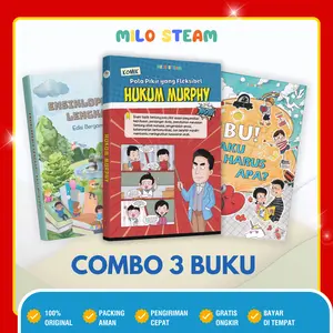 [MiloSteam] Paket 3 Buku Pendamping Anak: Komik Psikologi Hukum Murphy + “Ensiklopedia 8 Topik” + “Ibu! Aku Harus Apa?”