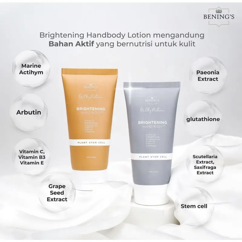 BRIGHTENING HANDBODY GOLD&SILVER dr. Oky Pratama Mencerahkan Mengencangkan Lotion Tubuh Pencerah Niacinamide 2
