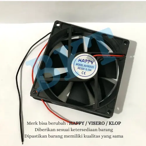 KIPAS DC 12volt 12V 9cmx9cm // Fan DC 9x9 Sembilan