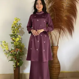 Hanum dress kurung melayu one set baju Lebaran,baju bredesmid,baju kondangan rok duyung