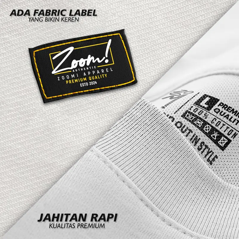 Kaos Distro Outfit By ZOOM Kualitas Premium Atasan Baju Pria Nyaman ZM0011 Combed Digital 5