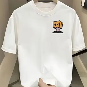 Kaos Pria Dewasa Box Man Kaos Distro Lengan Pendek Baju Oblong Pria Bahan Katun Atasan Tshirt