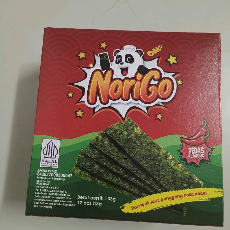 NoriGo rumput laut sachet isi 12pcs 1
