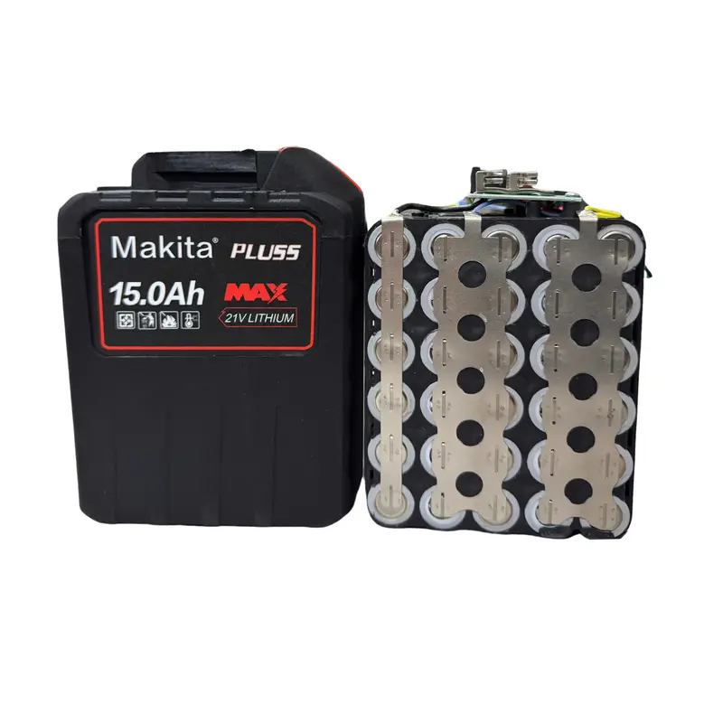 Pin 30 cell Makita 21V 15AH dung lượng cao Chân pin phổ thông Có đèn báo pin 5