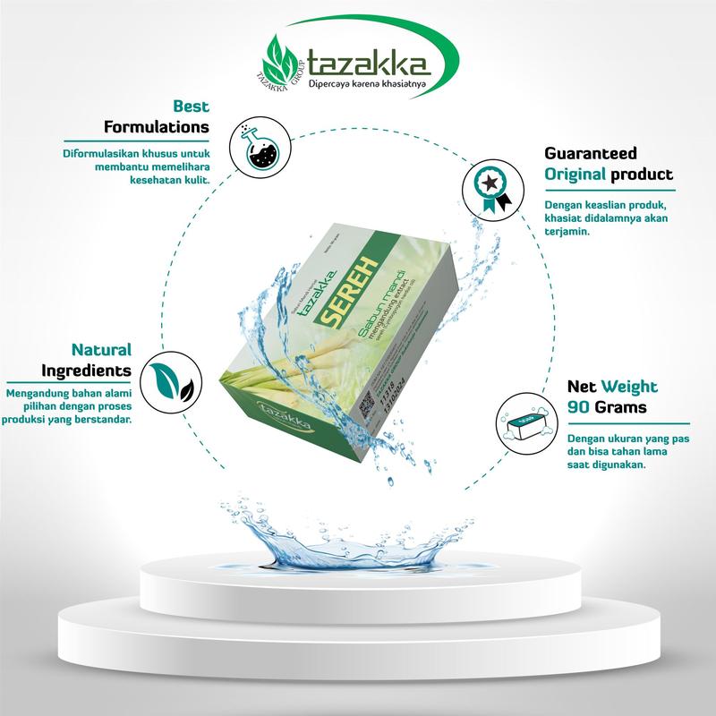 Sabun Mandi Herbal Ampuh Mengatasi Panu Dan Gatal Gatal Sabun Sereh Original Tazakka Perawatan Soap Tubuh Panu Kurap 5