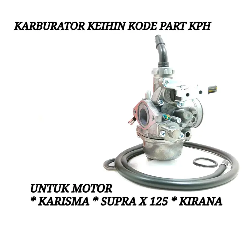 Karbu supra x 125 kph kharisma kirana keihin import presisi mudah di stel 1