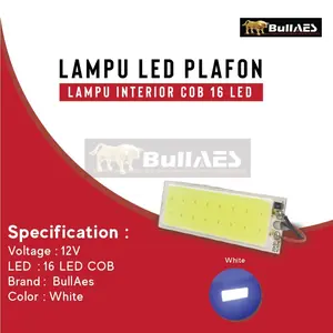 Lampu Plafon Panjang 16 Led Cob INTERIOR LED LIGHT MOBIL Car