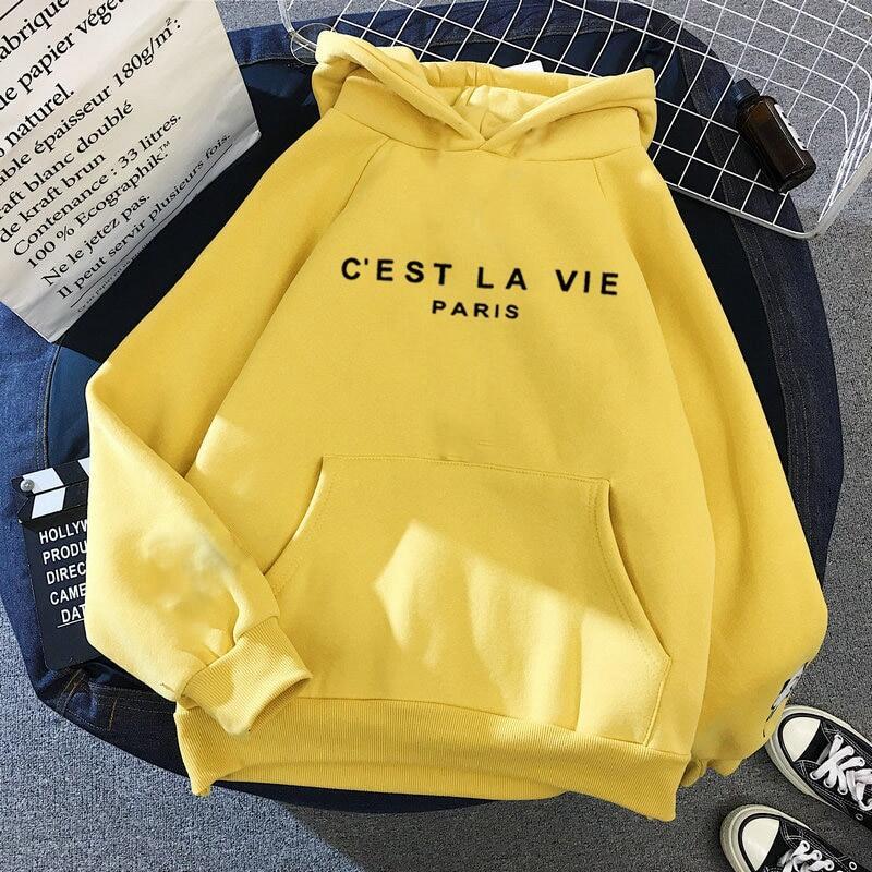 Product Introduction of Women's Hoodies Full Sleeve Hoodie Letters Print Sweatshirt Cool Women Hoody Female Itself Sudaderas Student Hoodies 3