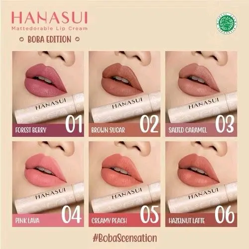 HANASUI Mattedorabble Lip Cream BOBA EDITION 2