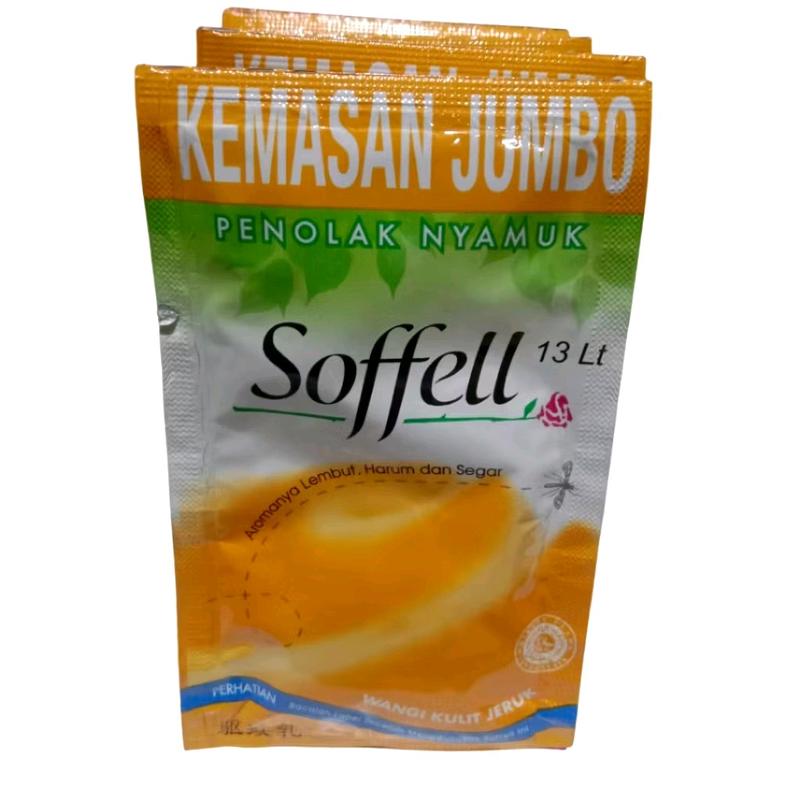 12 Sachet Soffell Lotion Anti Nyamuk Kemasan Jumbo Sachet 10gr 3