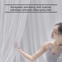 Gambar Medoga Kelambu Gantung Bulat Anti Nyamuk Dewasa Cocok Semua Ukuran - Biru dari kelambu medoga Kota Tangerang Selatan 4 Tokopedia