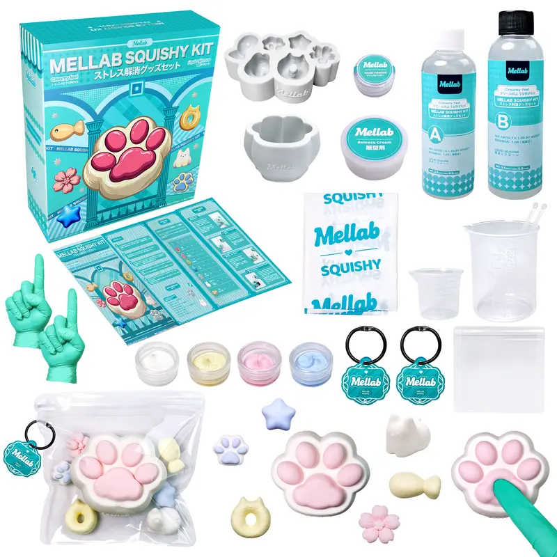 MELLAB スクイーズ作りキット、初心者向けオールインワンセット