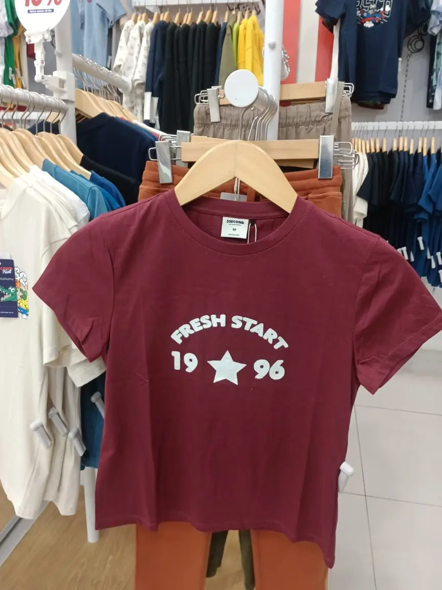 3 SECOND WOMEN T-SHIRT WARNA MERAH 135022522MR
