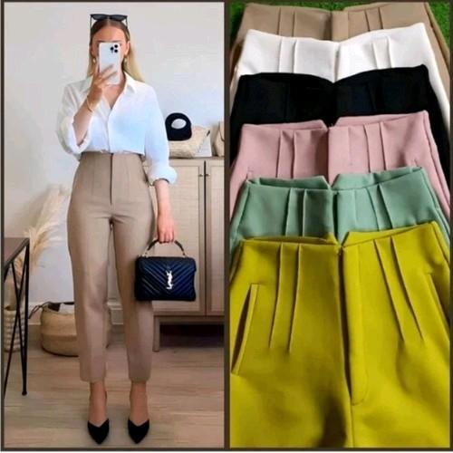 KD-Celana panjang wanita scuba pensil premium higwaist. 0