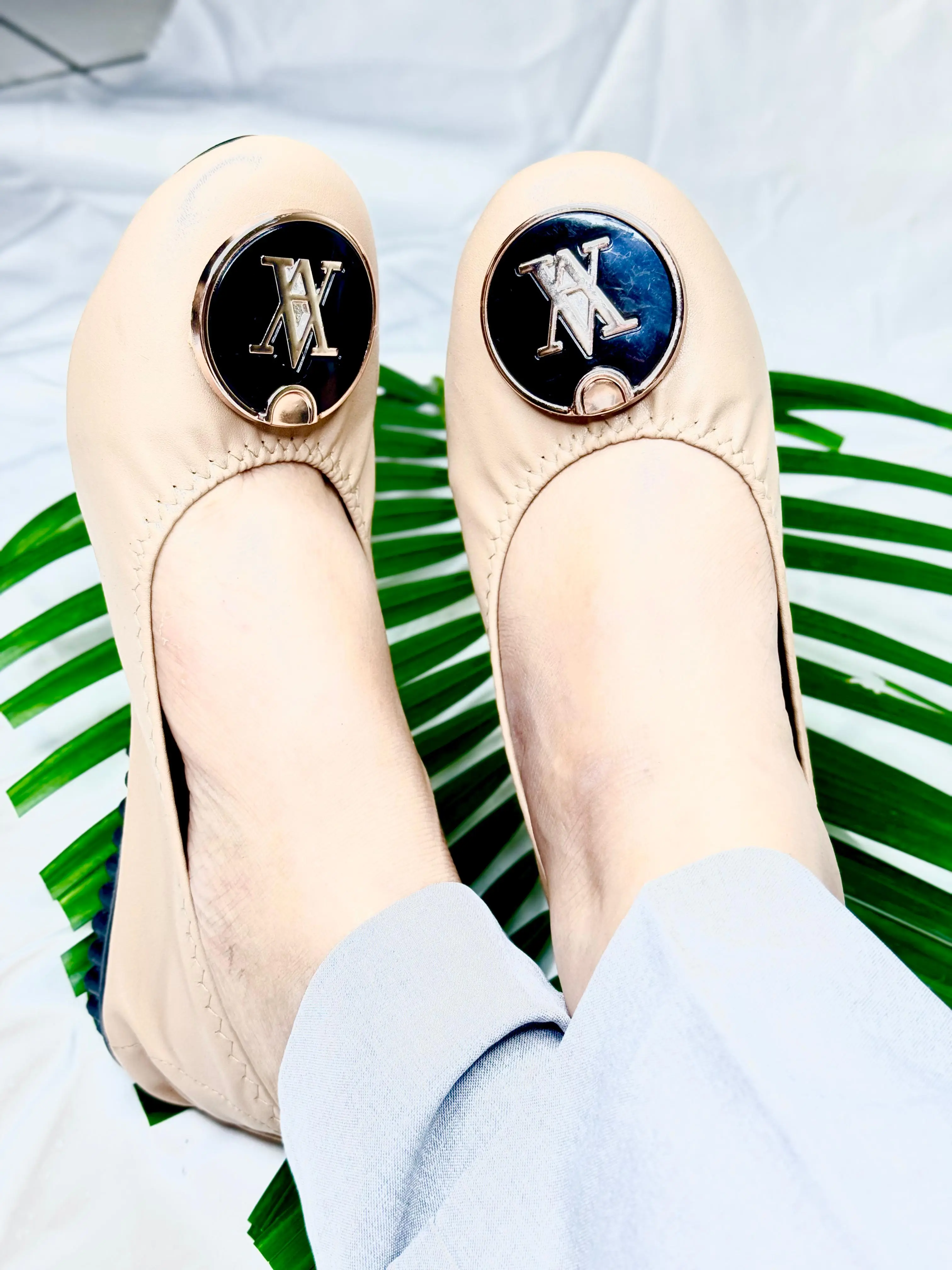 B7-TDR Sepatu Kerja Kantoran Santai Wanita Flat Shoes