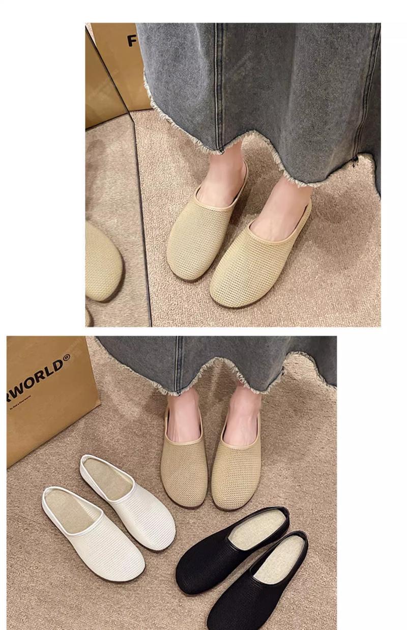 Product Introduction of 2025 New Summer Women's Closed - Toe Half Slippers. These mesh - ventilated, versatile and wearable - outdoors sandals feature an ethnic style, inspired by traditional Laobeiing cloth shoes. 11