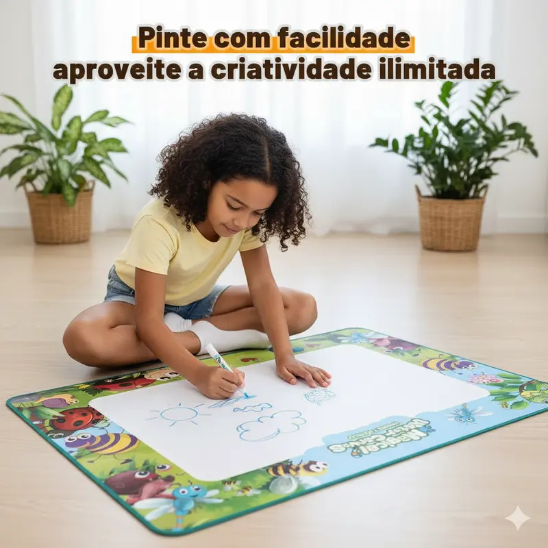 Painel/Tapete de Desenho Mágico Sem Sujeira
