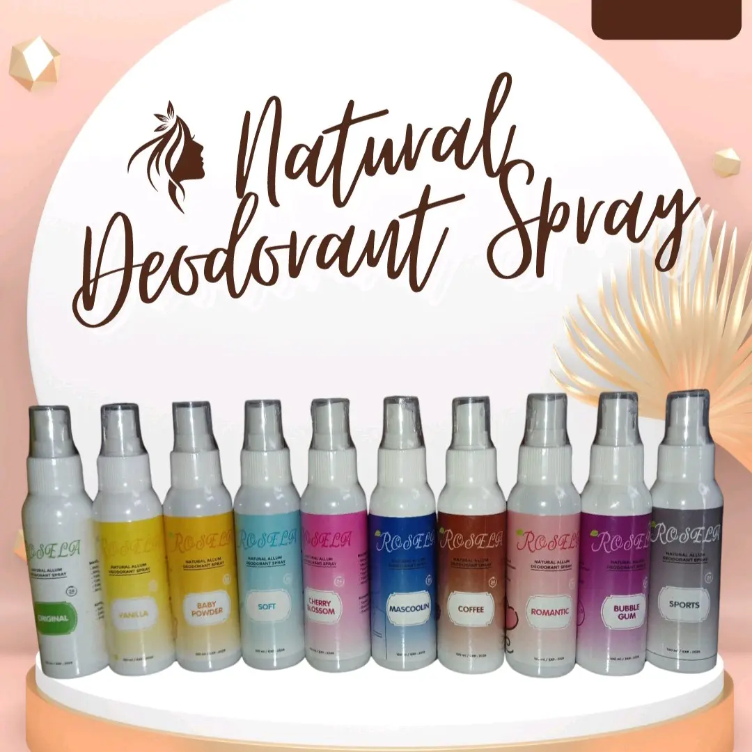 Natural Deodorant Allum Rosela Deodorant Menghilangkan Bau Badan/ketiak 24 jam