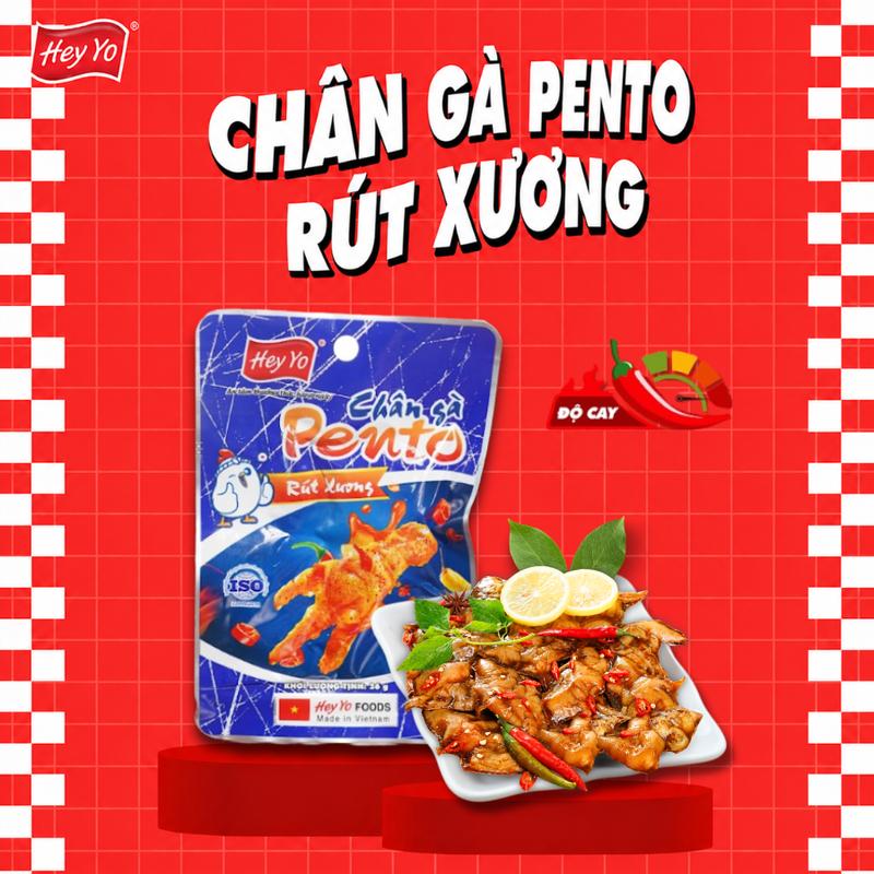 [Quà tặng không bán] Chân gà Pento Rút Xương Hey Yo