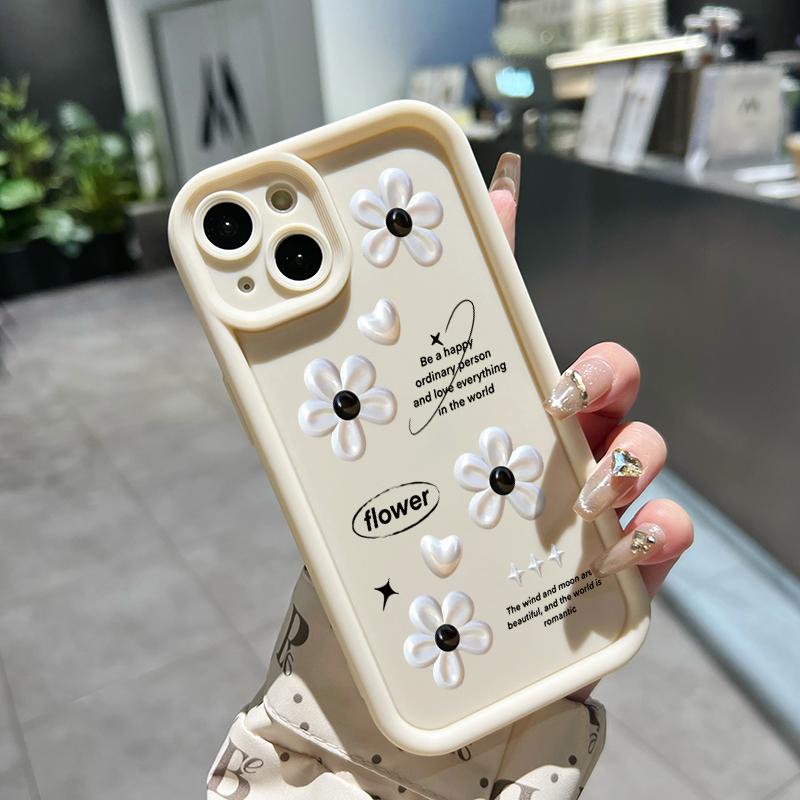 Casing Hp Untuk OPPO A60 Case Hp Pola Bunga Kartun Casing Ponsel Cesing Silikon lembut Kesing pelindung Kasing Anti guncangan 3