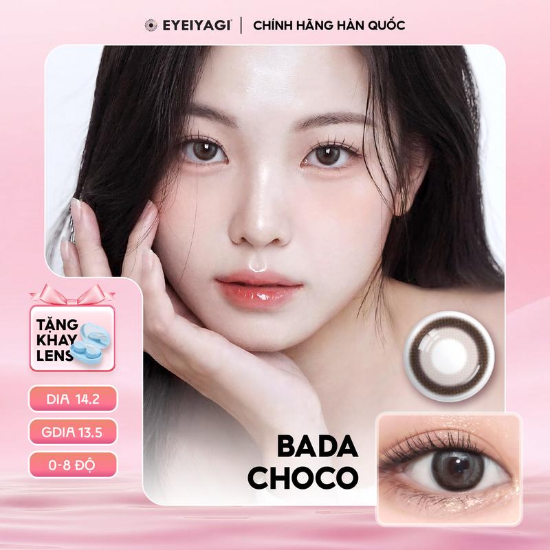  BADA CHOCO - Lens Hàn Quốc EYEIYAGI nâu gỗ trầm ấm 