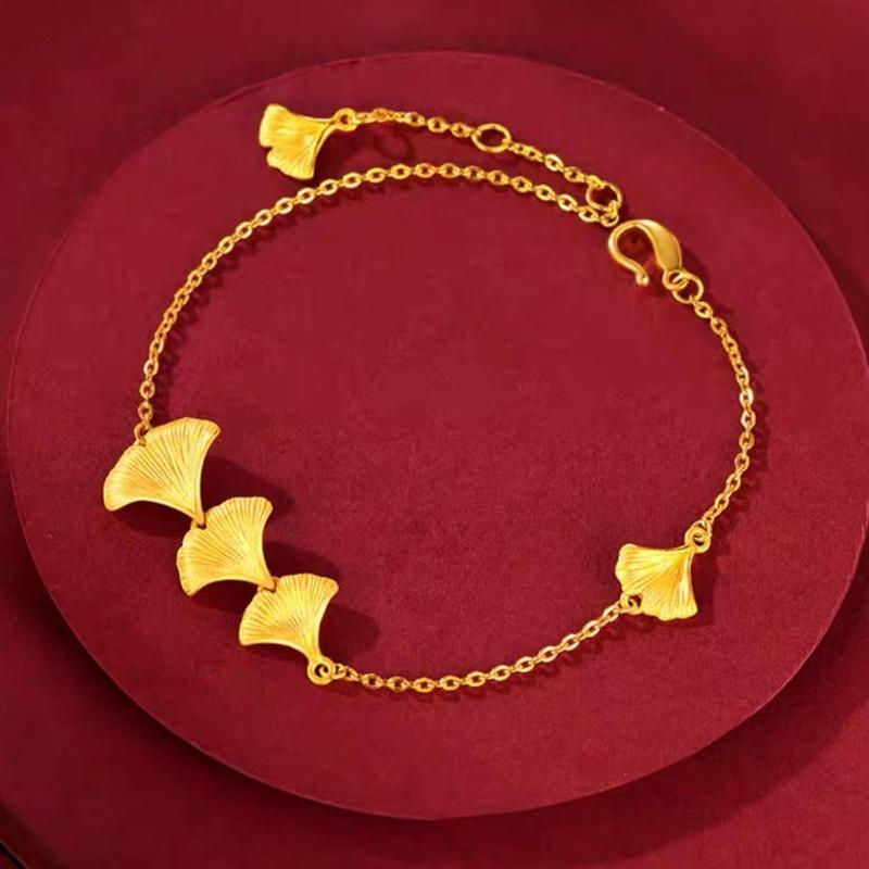 Product Introduction of SS24 Brass Gilding Necklace Bracelet Ring Women's Set 15