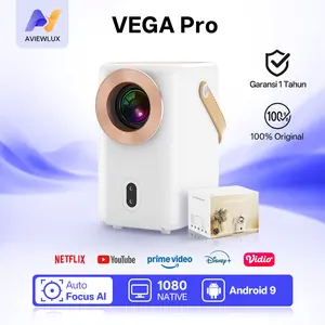 [EXCLUCIVE AFRIANPP X AVIEWLUX ] VEGA Pro Smart Proyektor 700 ANSI - Android 9 - Support 4K 1080P - WiFi 6 Bluetooth 5.2 - Auto Focus Keystone - HiFi Sound - Netflix Gaming Projector Portable Garansi Resmi