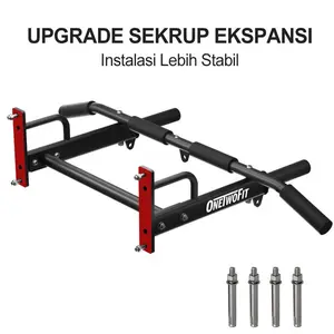 Onetwofit New Pull Up Bar Wall Chin Up Multifunctional Wall Mounted Pull Up Bar Pasti Ori