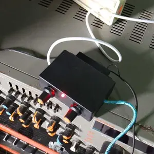 TF PROJECT Ampli Mini Stereo Murah Meriah dengan Kabel USB dan Jack 3.5mm untuk Audio Mobil dan Motor