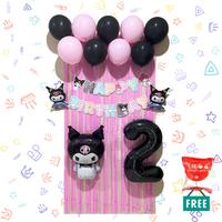 Gambar DINOSO Paket Dekorasi Tema Karakter Kartun Sanrio | Set Dekorasi Balon Ulang Tahun Sanrio Kuromi My Melody Cinnamoroll Pink Putih Ungu Hitam | Paket Perlengkapan Pesta Ultah Anak - 4. Sanrio Ungu CMK dari DINOSO INDONESIA Kota Administrasi Jakarta Barat 3 Tokopedia