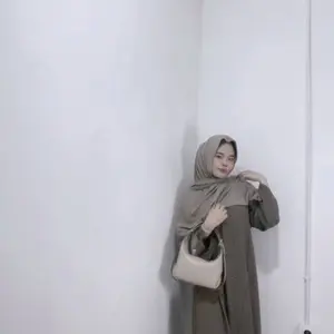 Listya Abaya set couple bahan jetblack pokka gamis & koko