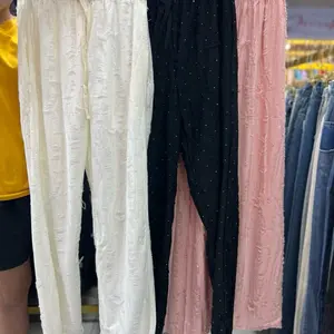 Celana kain blink” import china Wanita Panjang Kulot