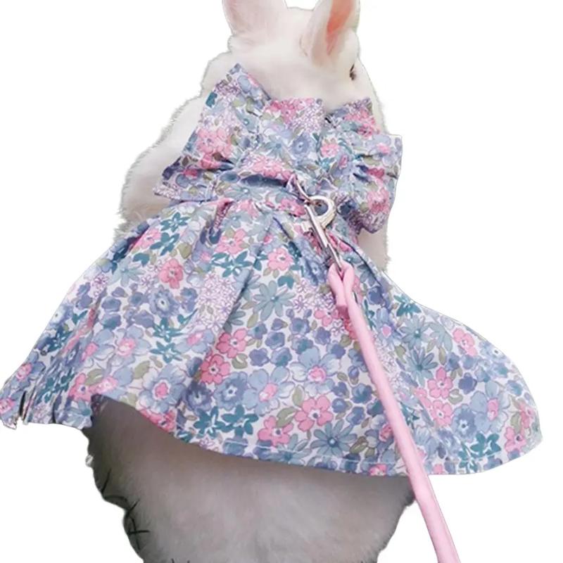 Off Rabbit Clothes Lightweight Rabbit Clothes Cotton Rabbit Skirt Pet Supplies 1 set ...