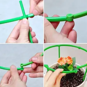 6pcs/Set Tiang Penyangga Tanaman Pot Hias Plastik Plant Stake Ajir Tiang Penyangga Rambat