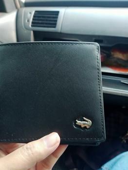 Product Review of [TR 011 PLS] Dompet 3in1 lipat terbuat dari kulit sapi asli motif polos berpori. Tersedia slot kartu dan uang Pria from A**5 1