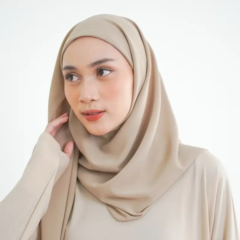 SEGITIGA INNER 1 layer 2in1 Ceruty babydoll ulimate Segitiga Instan Nyaman Cantik Kerudung Muslim Jilbab Empat 3