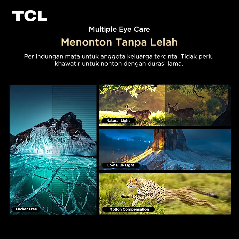 TCL AI 4K Google TV 43 inch V6C - AiPQ Processor - MEMC - HDR 10 - HVA Panel - Multiple Eye Care - Dolby Audio (Model: 43V6C) 6