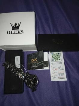 Product Review of OPK Jam Tangan Pria Anti Air Original Cowok Terbaru 2024 Kalender Waterproof Stainless Steel Fashion Men Watch Model 8151 Hitam Kaca from C**_ 1