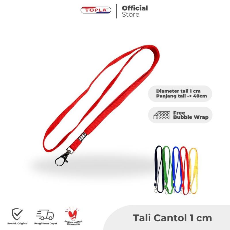 Tali ID Card Topla / Kartu Identitas Cantol 1 Cm 0