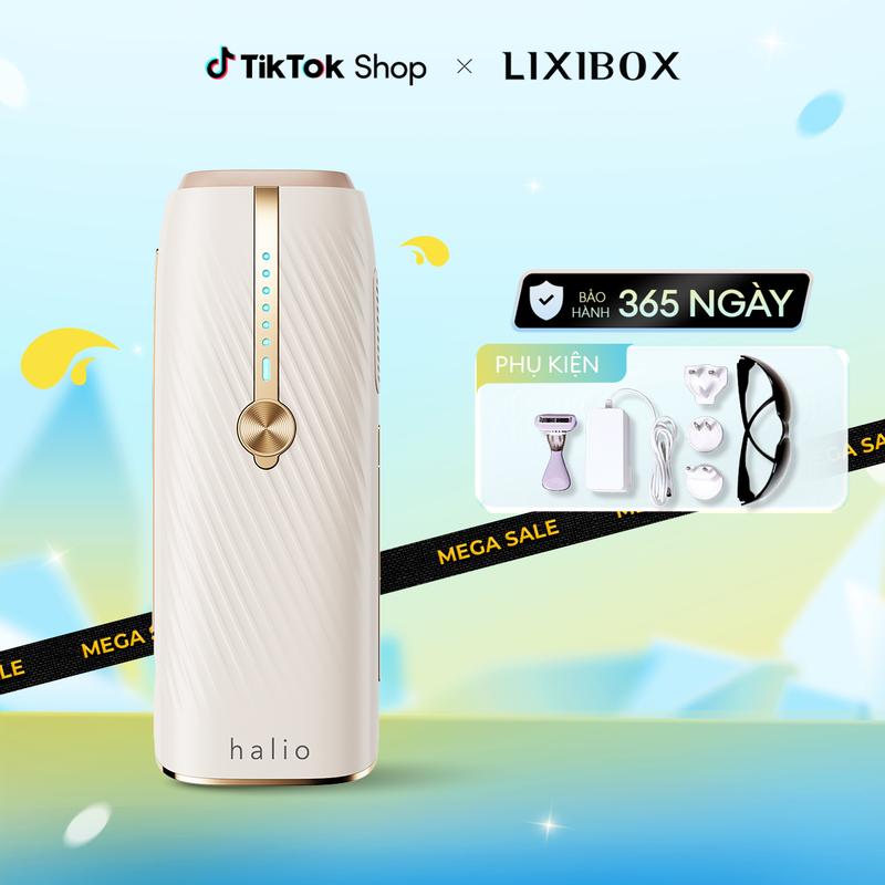 CSG Máy Triệt Lông Lạnh Sapphire Halio InfinityGlow Advanced IPL Sapphire Cooling Hair Removal Device - Phù hợp cho Da Nhạy Cảm Nữ và Nam - Lixibox