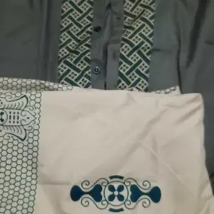 Setelan Sarko Baju Koko Lengan Pendek Dan Sarung Motif Sarang Tawon Dewasa Santri Muslim