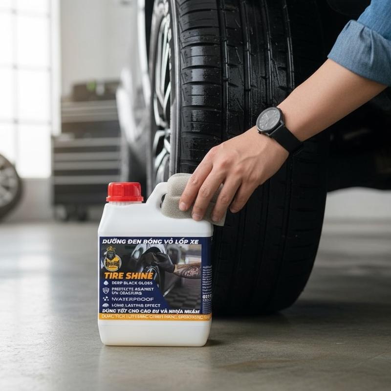 Dung Dịch Làm Bóng Đen Lốp Xe Sprayking Tire Shine Bình 1Lít