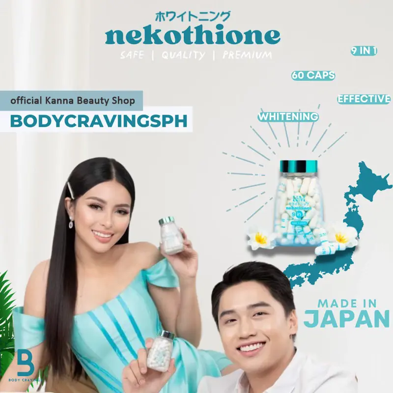 NEKOTHIONE 9in1 Glutathione -CLglutathione, Collagen, L-cystine,  Curcumin,Centella Asiatica, Carotenoids, Beta Glucan,Vitamin B3, Hyaluronic  Acid - HYDRATING Goodfor DRY SKIN 60caps per bottle Good for DrySkin -  TikTok Shop Philippines