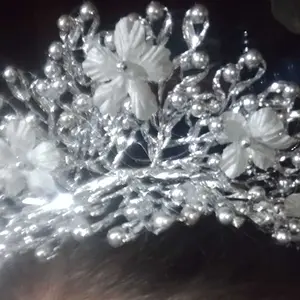 Mahkota Bando Krun Warna Silver/Perak Headbands