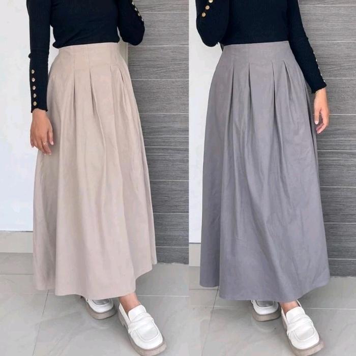 Style Rok Promo ROK Aira Flare Skirt - Rok Cotton Twil Korean Skirt Style - Rok ...