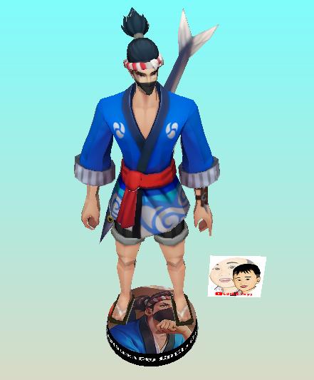 Action Figure Hayabusa Papercraft Mobile Legends Toy Kertas 2