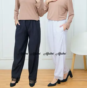 CELANA WANITA UMROH HAJI PUTIH HITAM